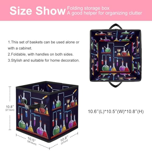Cube de rangement pliable avec poignées pour optimiser le tri - 3