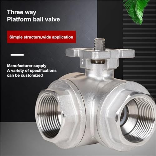 Vanne pneumatique à trois voies DN8 en acier inoxydable durable type T - 3
