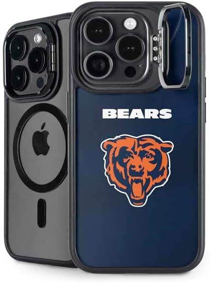 Skinit Kickstand Phone Case Compatible with iPhone 16 Pro Max - Officially Licensed NFL Chicago Bears Team Jersey Design