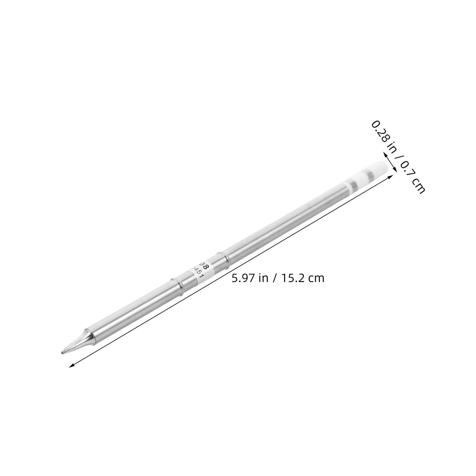 HEMOTON 10 Szt. Częściowy Zestaw Wymiennych Końcówek Do Lutownicy Kompatybilnych z Odporne Wysoką Temperaturę Metalowe Groty Lutownicze Uniwersalne Akcesoria Do Stacji Lutowniczej i Napraw