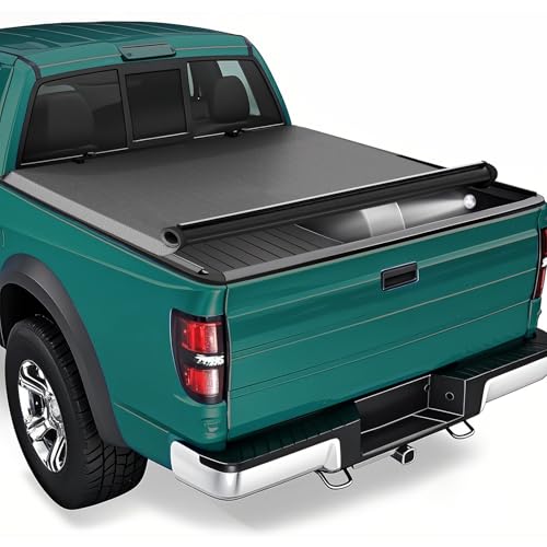 DORZAC Soft Roll Up Truck Bed Tonneau Cover for 2000-2004 Dodge Dakota 5.3FT (63