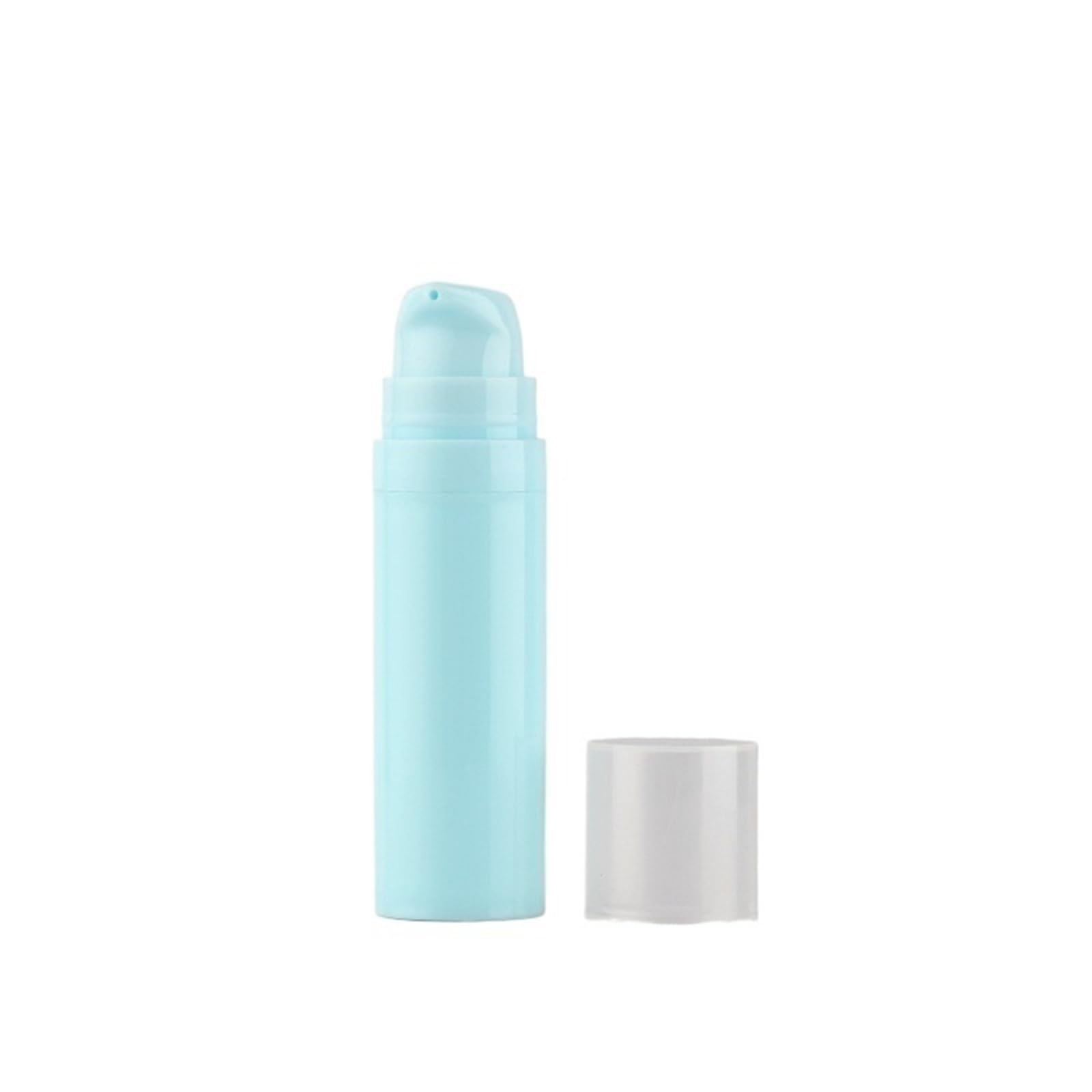 SKPVPOKOYL Refillable Airless Pump Toiletries Container Plastic Cosmetic Bottle 5ml 10ml 15ml(Blue 15ml)