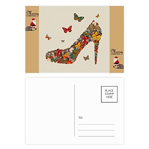 Cartes postales papillons et talons hauts pour sublimer vos remerciements de mariage