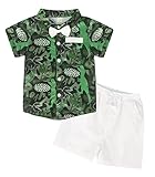 ❤️Diseño: lindo y adorable dinosaurio y ropa de bebé estilo hawaiano que hace que tu bebé sea más atractivo y elegante.