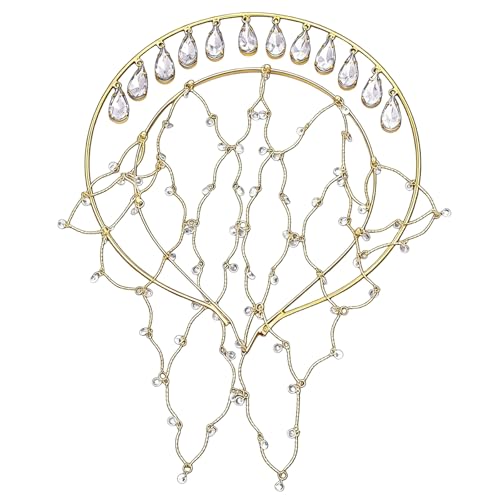 Serre-tête de mariée léger et confortable orné de strass pour cérémonie