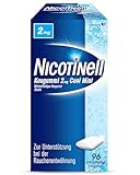 Nicotinell Nikotinkaugummi 2 mg Cool Mint 96 St - zur Rauchentwöhnung und Linderung von Rauchverlangen - Nikotinersatzprodukt, unterstützt das rauchfrei werden und bei Entzugssymptomen, zuckerfrei