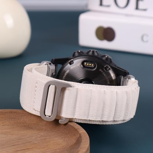 Image of Premium Nylon Strap 22mm for Garmin Forerunner 945, Fenix 5, 6, 7 Smartwatch - Alpine Loop