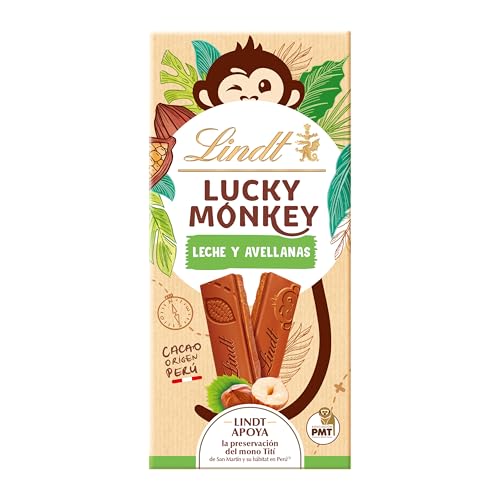 Lindt Barrita Lucky Monkey Avellana 100 g