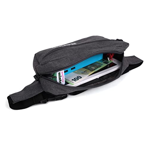 Bench Classic Unisex Bauchtasche - Gürteltasche & Hüfttasche für Damen und Herren, Handytasche, Dunkelgrau, 23x13x6 cm
