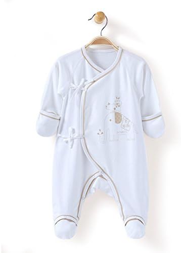 Baby Footed Sleepers Pajamas with Built-in Mittens 100% Cotton Baby Outfits with Floral Butterflies Print 0-6 Months