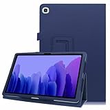 [TECH UK] Case for Galaxy Tab A7 10.4" 2020 Release Model T500, Premium Slim Leather Folio Stand Case Cover for Samsung Galaxy Tab A7 10.4 Inch 2020 Tablet (SM-T500/T505/T507) (Blue) - Image 1