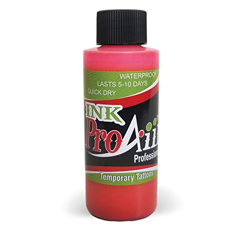 Body Paint - ProAiir Temporary Tattoo Ink - 2.1 oz (60ml) Hot Pink