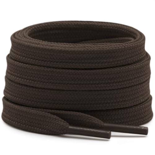 Image of DELELE Solid Flat Shoelaces Hollow Thick Athletic Shoe Laces Strings 2 Pair