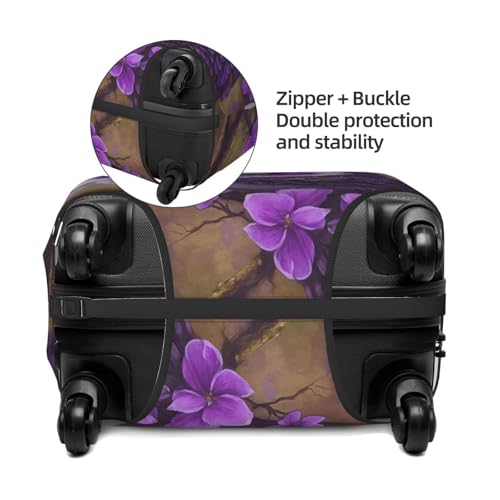 Purple Owl Suitcase Cover Fashion Luggage Covers Anti-Scratch Elastic Lightweight Protector For Travel Outdoor X-Large 6