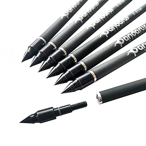 Pandarus Archery Carbon Crossbow Bolts Arrow 7.5" Inch Fletched 2" Vanes With Field Point For Outdoor Hunting Shooting Pack Of 12 (Blue) #TOP6