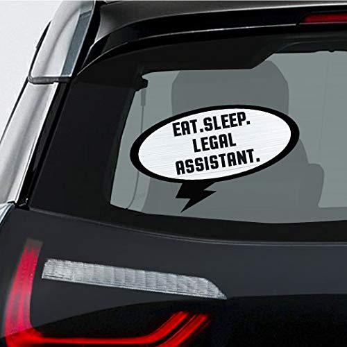 Makoroni EAT Sleep Legal Assistant, CAR Magnet-Magnetic Bumper Sticker 3.5x6