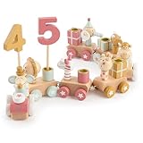 Bieco Geburtstagszug Holz - Berry Look 0-99 Jahre