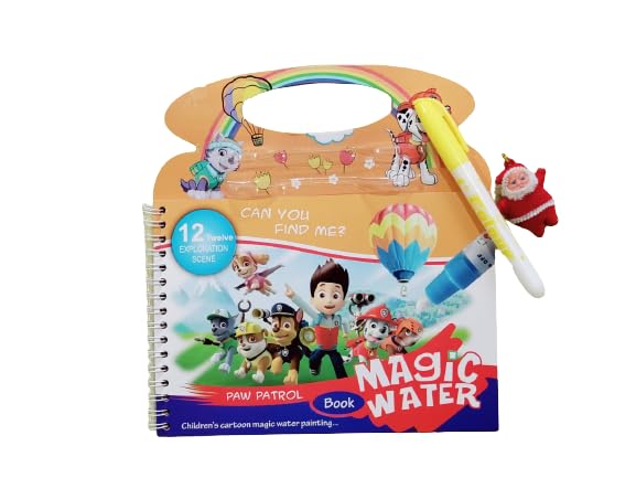 Onlinenest™ Paw Patrol Magic Water Coloring Book – Reusable Children’s Cartoon Painting Activity with 3 Exploration Scenes and Water Pen Yellow (B0D6Z27CSQ) Amazon Price History, Amazon Price Tracker