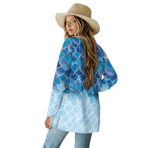 Image of Womens Open Fron Cardigan Sweaters Long Sleeve Tops Daily Coats