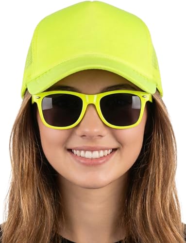 Image of Funky Junque Blank Mesh Foam Lightweight Snapback Trucker Hat | Lightweight Foam Trucker Hat with Breathable Mesh Back, Golf Beach and Street Style, Trendy Trucker Hats for Men