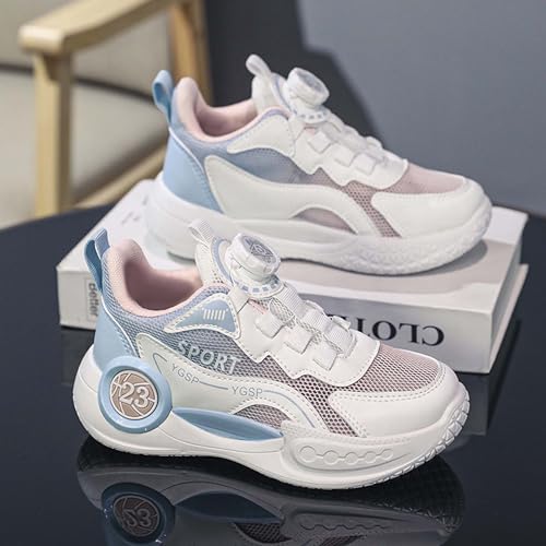Kids Rotate Buckle Fashion Sneakers Mesh Fabric Breathable Walking Shoes Low Top Wear Resistant and Durable Hiking Shoes Rubber Sole Non Slip Comfortable Running Shoes Amusement Park Garden3