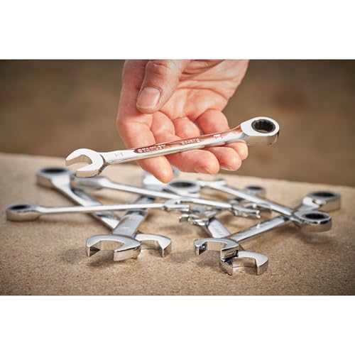 Clé mixte à cliquet en acier Stanley 12 mm - vue 2