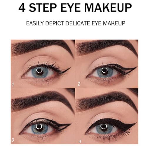 Delineador gel negro 2 piezas maquillaje resistente al agua miniatura 8