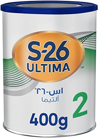 Nestlé S 26 Ultima 2 Stage 2, 6 12 Months, Follow on Formula based on Cow's Milk for Infants From 6 12 months, 400g, White