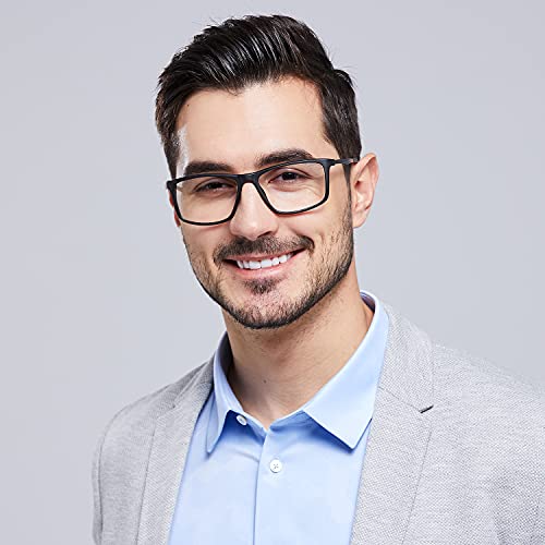 Image of ZERO D Computer Glasses for Eye Protection Square Zero Power Blue Ray Glasses for Men Unisex Blue Light Filter Glasses for Men Anti glare Blue Light Glasses for Women No Hard Box