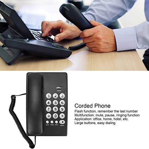 Teléfono Fijo de Escritorio con Cable FOSA Negro miniatura 2