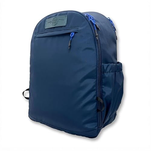 Backpack – Travel Bag, Airline-Inspired Weekender with Laptop Sleeve, Carry-On Size (Abyssal)