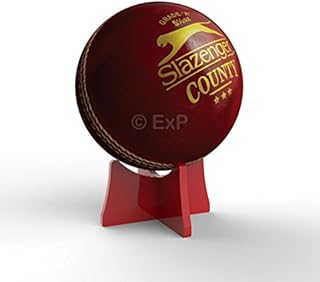 Expression Products Acrylic Cricket Ball Display Stand Riser Plinth (Glass Effect)