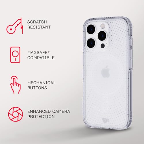 Coque iPhone 16 Pro Tech21 EvoSparkle transparente MagSafe antichoc - 4