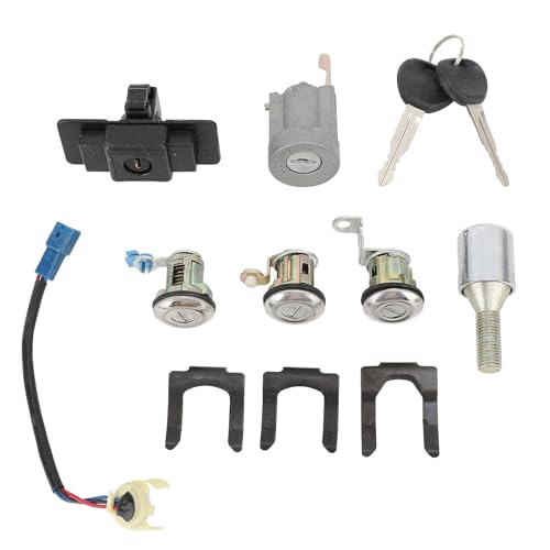 Car Lock Cylinder Key Set Replacement for Pajero Montero 2nd 1990-2004
