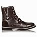 Metrocharm MC313 Men's Lace Up Cap Toe Formal Dress Casual Fashion Oxford Boot (10.5, Brown)