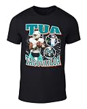 DeeTeeGee Black Tua Tagovailoa Bootleg Style T-Shirt Adult, Large