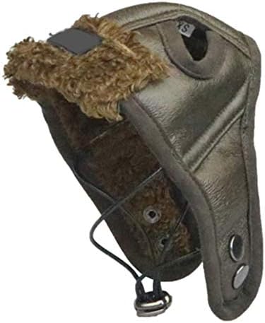 Pet Dog Cat Warm Aviator Pilot Hat, Adjustable Dog Winter Cap with Ear Flaps for Autumn Winter (S, Green)