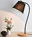 Produktbild Einfache moderne Schlafzimmer Nachttischlampe Kreative Tischlampe Romantischer Moderne Dimmbare Schreibtisch LED-Lampen-Ausgang Romantisches Leselampe Büro Licht for Studie Holztischleuchten -Schwarz