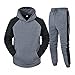 Produktbild Eaylis Herren Jogginganzug Teenager Trainingsanzug, Mode Sweathose+Hoodie Männer Sportanzug Freizeitanzug Sweatjacke mit Kapuze Hoodie-Sporthose Set Jogging-Anzug Trainings-Anzug Joggingsuit