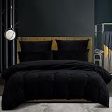 Winter Warme Bettwäsche 135 x 200 Schwarz Samt Flauschige Microfleece Flausch Plüsch Kuschelige...