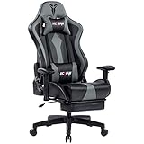 pvc leather material 【ERGONOMISCHES DESIGN】 Starker Metallrahmen, der für eine bequeme Sitzposition sorgt und Sie nach langen Spiel- oder Arbeitsstunden bequem hält. Dick gepolsterte Rückenlehne und Sitz bringen diesen Stuhl auf die nächste Komfortstufe.