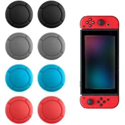 Pence & Moon Collective 4 Pairs Suitable for Switch Thumb Grips, Compatible with Nintendo Wwitch Thumb Grips, Easy Installation for 3D Grips Caps