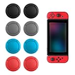 Pence & Moon Collective 4 Pairs Suitable for Switch Thumb Grips, Compatible with Nintendo Wwitch Thumb Grips, Easy Installation for 3D Grips Caps (4 colors)