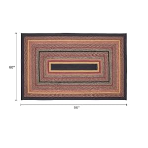 Vhcbrandsheritagefarmsbraidedjuterugnonskidpadarearugrectangleredblacktan60x96 Urban Country Home Decor Vhc brands heritage farms braided jute rug non skid pad area rug rectangle red black tan 60×96 urban country home decor