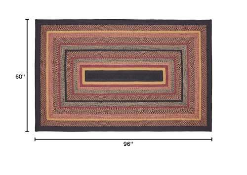 Vhcbrandsheritagefarmsbraidedjuterugnonskidpadarearugrectangleredblacktan60x96 Urban Country Home Decor Vhc brands heritage farms braided jute rug non skid pad area rug rectangle red black tan 60×96 urban country home decor