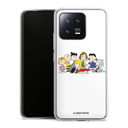 Custodia di silicone compatibile con Xiaomi 13 trasparente Cover per smartphone Peanuts Infanzia Merchandise