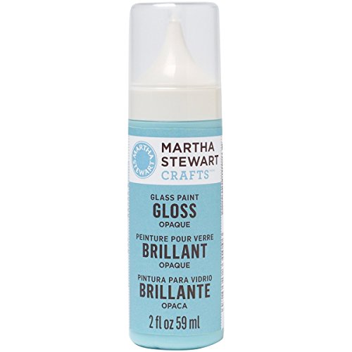 Martha Stewart Crafts Gloss Opaque Glass Paint in Assorted Colors (2-Ounce), 33104 Pool