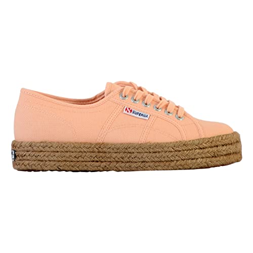 Tennis compensées 2730 Pink peach avec semelle plateforme surélevée