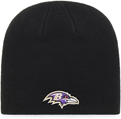 OTS NFL Baltimore Ravens Men's Beanie Knit Cap, Team Color, One Size