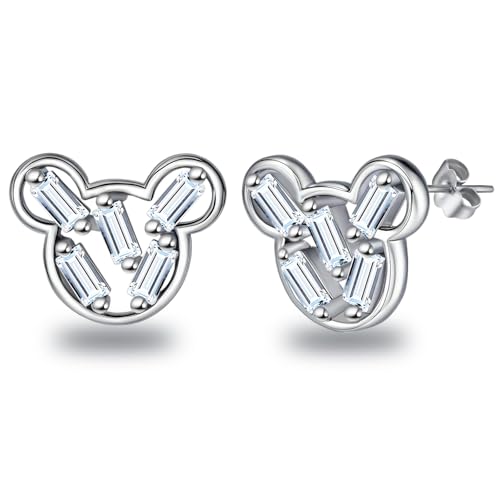 Mouse Earrings Cute CZ Mouse Stud Earrings for Women Mini Animal Cartoon Cartilage Earring Studs with Sparkling Cubic Zirconia Jewelry Gifts for Girlfriend Daughter Birthday by PAODIA - Used condition - US$8.03